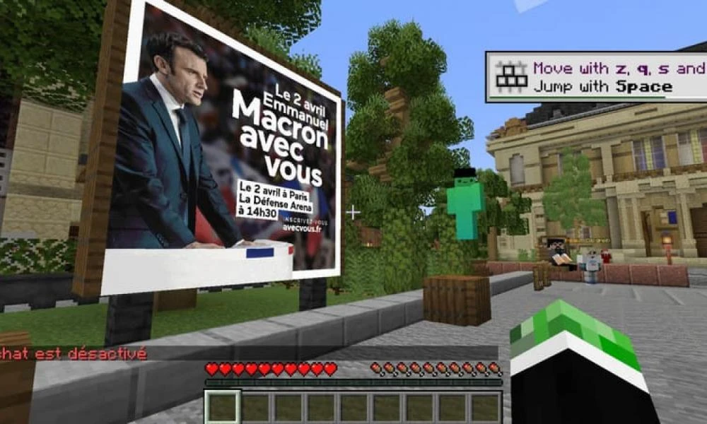 Minecraft: Ο προεκλογικός αγώνας του Μακρόν έγινε ψηφιακός
